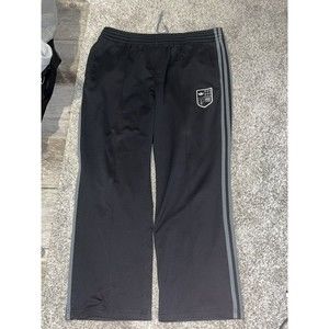 ADIDAS SPORT LORE Vintage Men XL Black Track Sweat Pants Gray Stripe